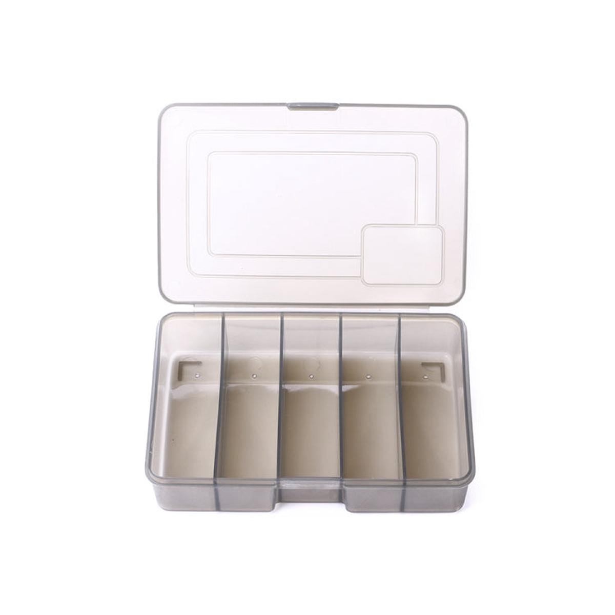 HENGJIA qt051 5 Grids Fishing Tackle Box Storage Box, Size: Small