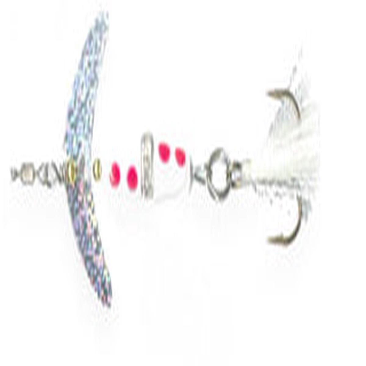 Mack S Promise Keeper Weighted Spinner White Red Dot 1/8oz Spinner Baits
