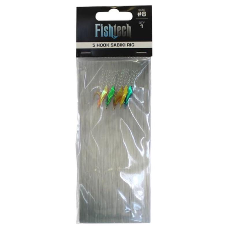 Fishtech 5 Hook Sabiki Rig #8