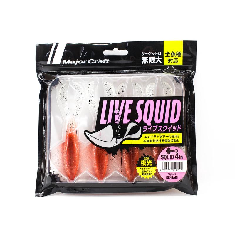 Major Craft Soft Plastic Live Squid Lure 4 Inch SQID4 005 (4702)