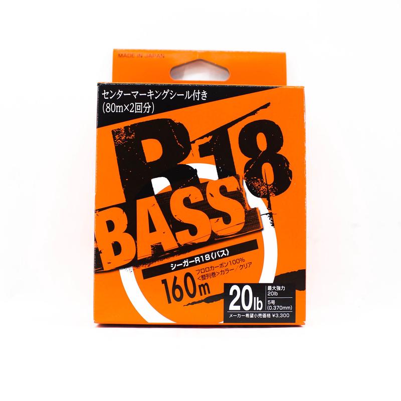 Seaguar Fluorocarbon R18 Bass Line 160m 20lb-0.37mm (3424)