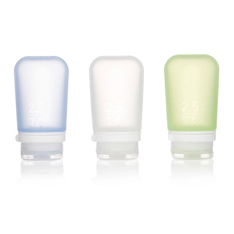 Humangear Medium Gotoob Travel Bottle 2.5Oz/74Ml (Clear/Green/Blue)