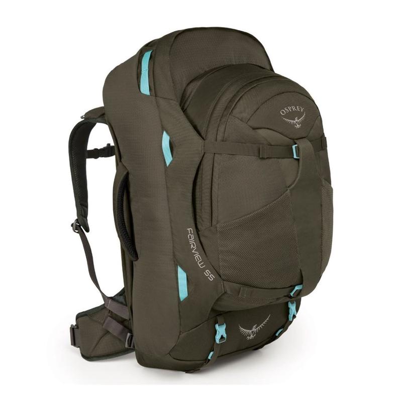 Osprey Fairview Travel Pack 55 Backpack - Extra Small/Small - Women's Travel - Trekking (Misty Grey)