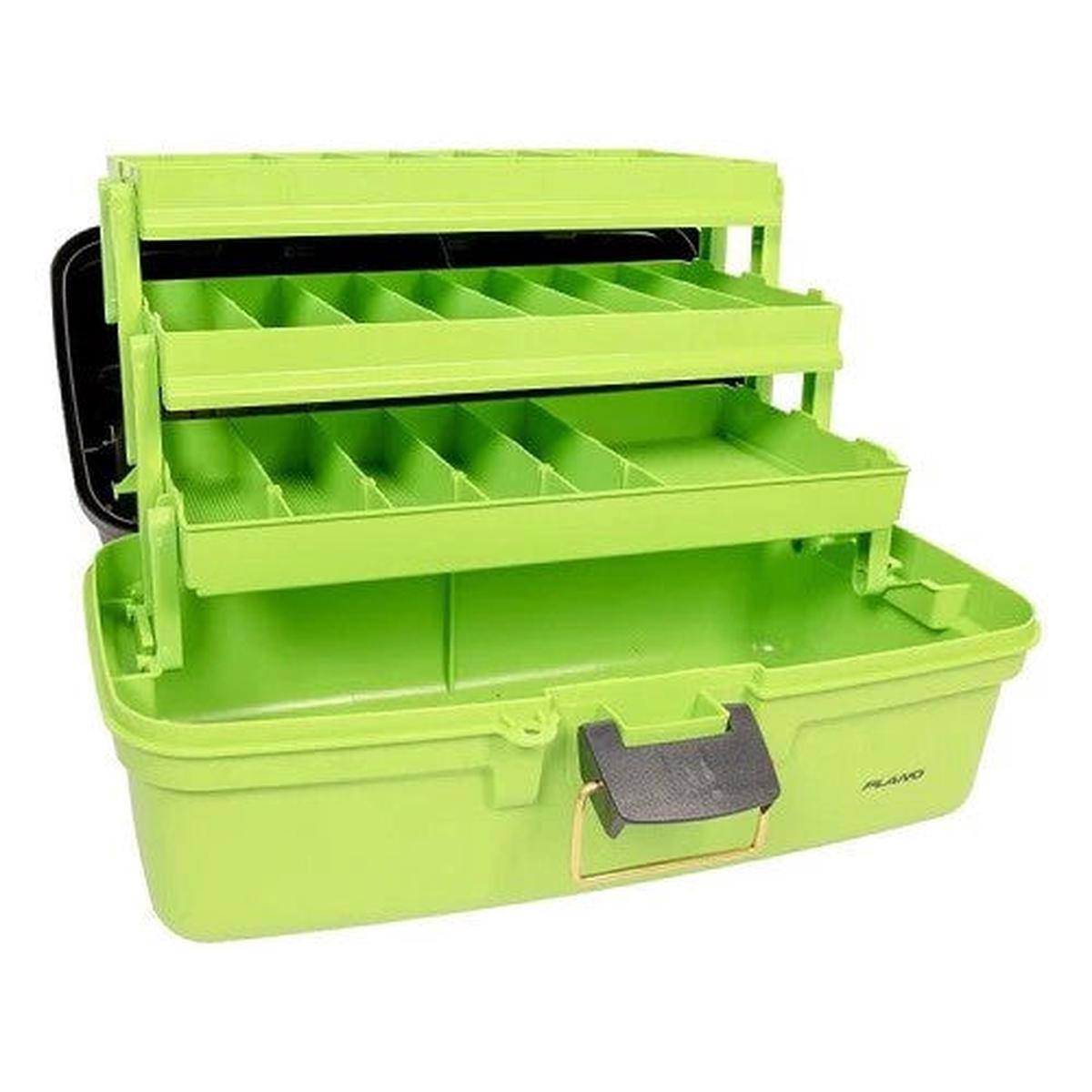 PLANO TACKLE BOX THREE TRAY GREEN