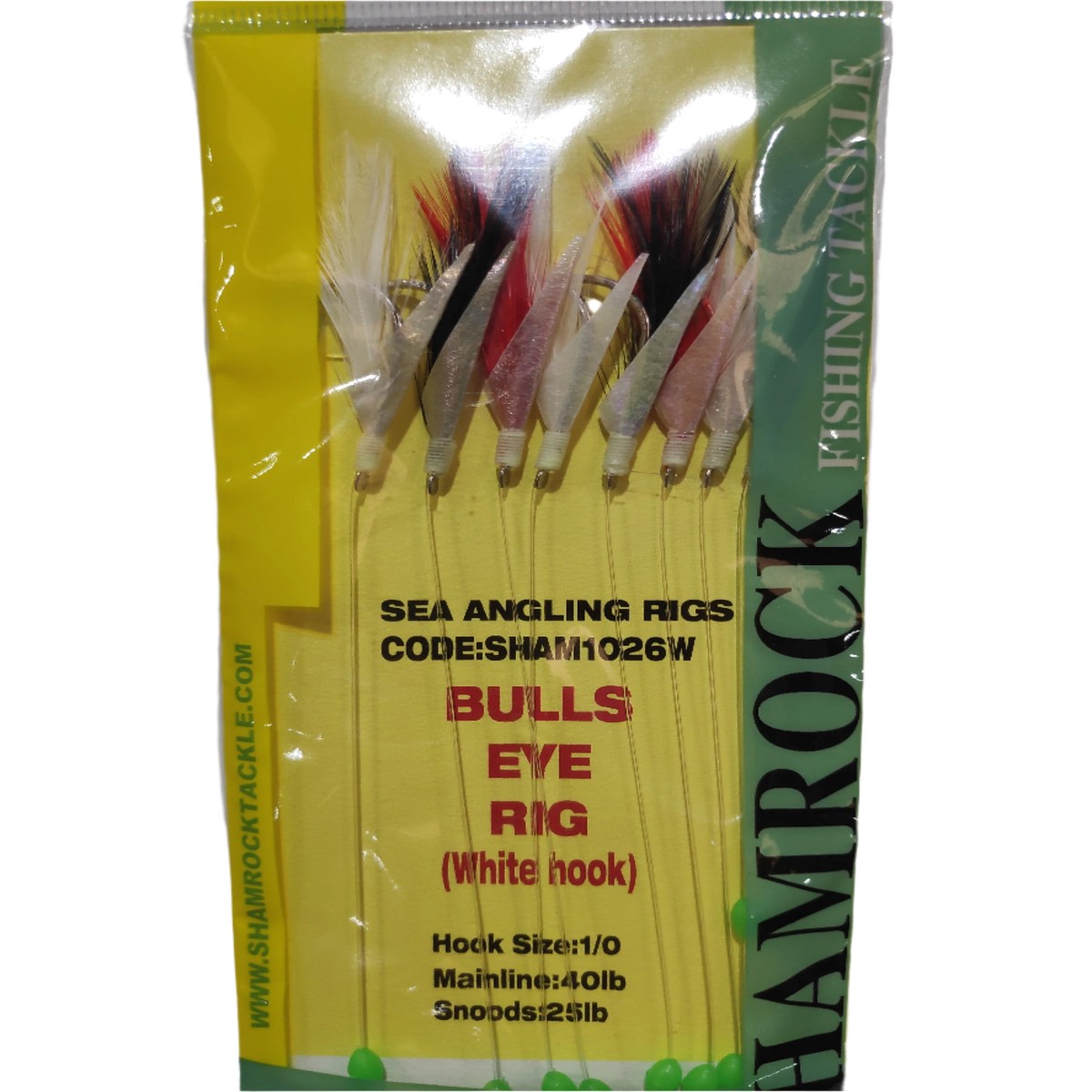 SHAMROCK Bulls Eye Rig White hook sham1026W