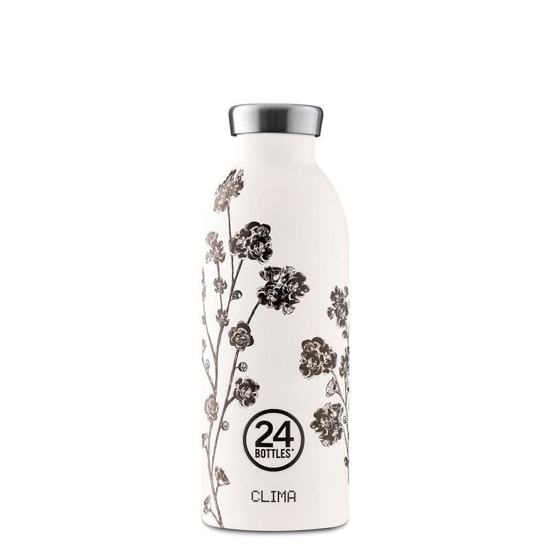24 Bottles Clima 500ML Insulated Water Bottle - White Rose