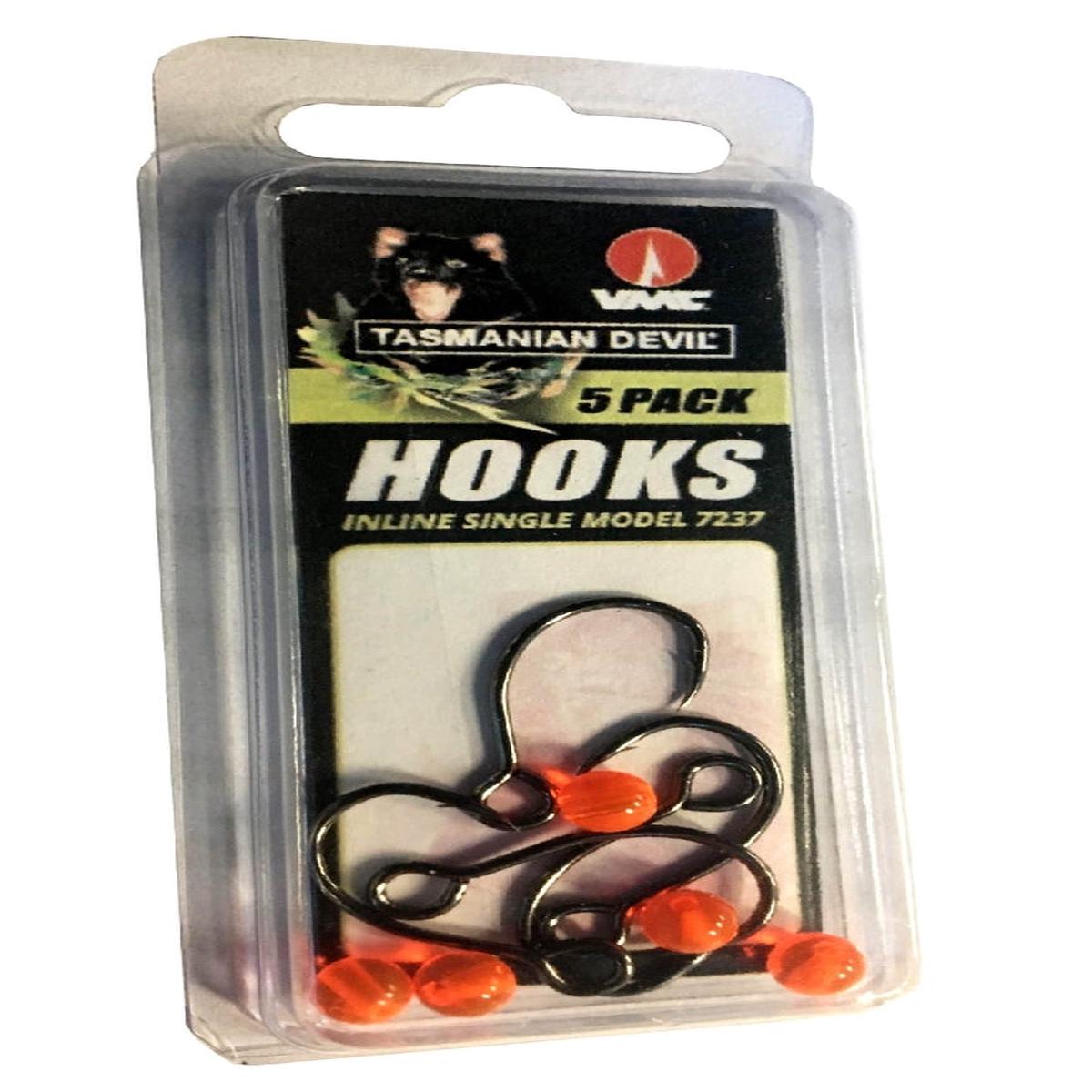 TASMANIAN DEVIL SINGLE HOOK #2 5PK