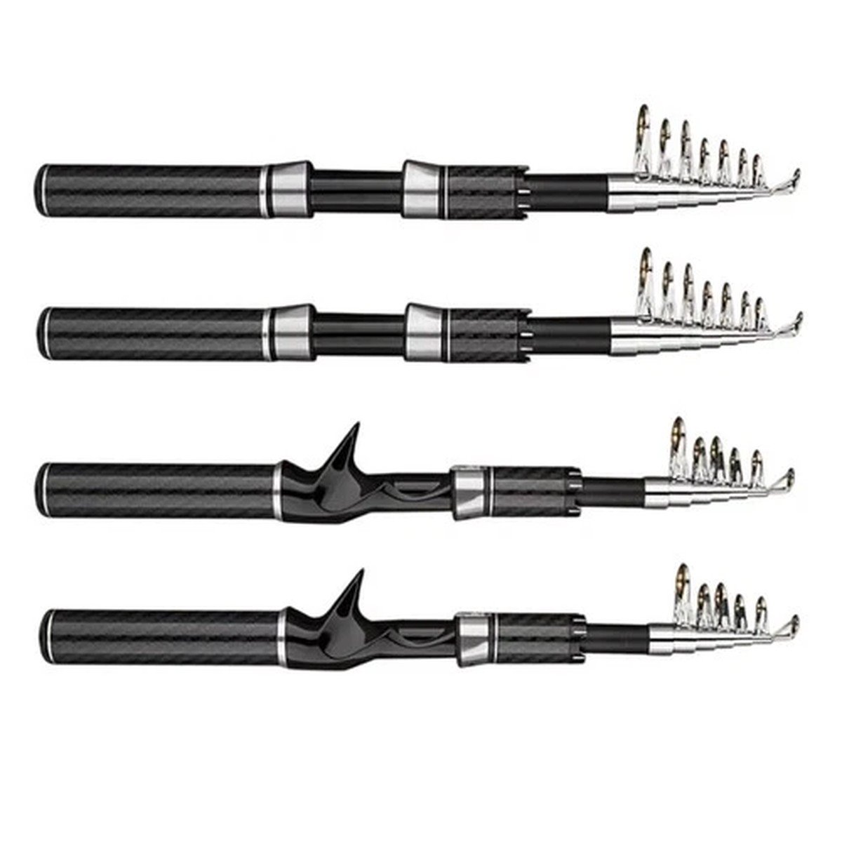 Carbon Telescopic Fishing Rod with Reinforced Wheel Seat for Stable Casting