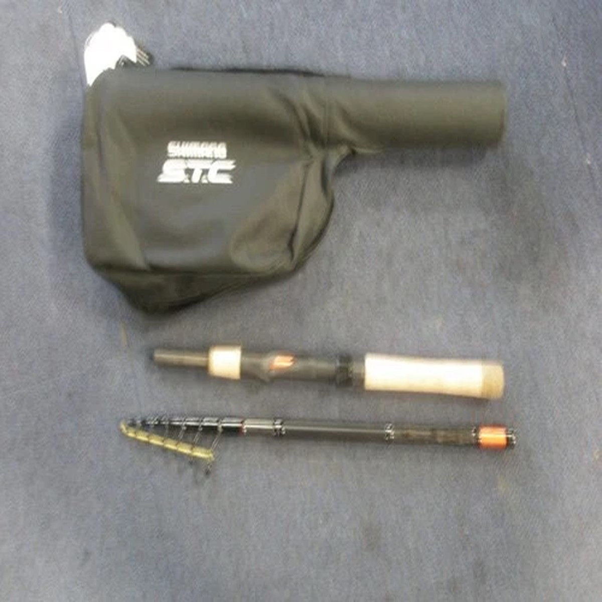 Shimano STC AX Mini Telescopic Spinning Rod + Case ALL VARIETIES Fishing tackle