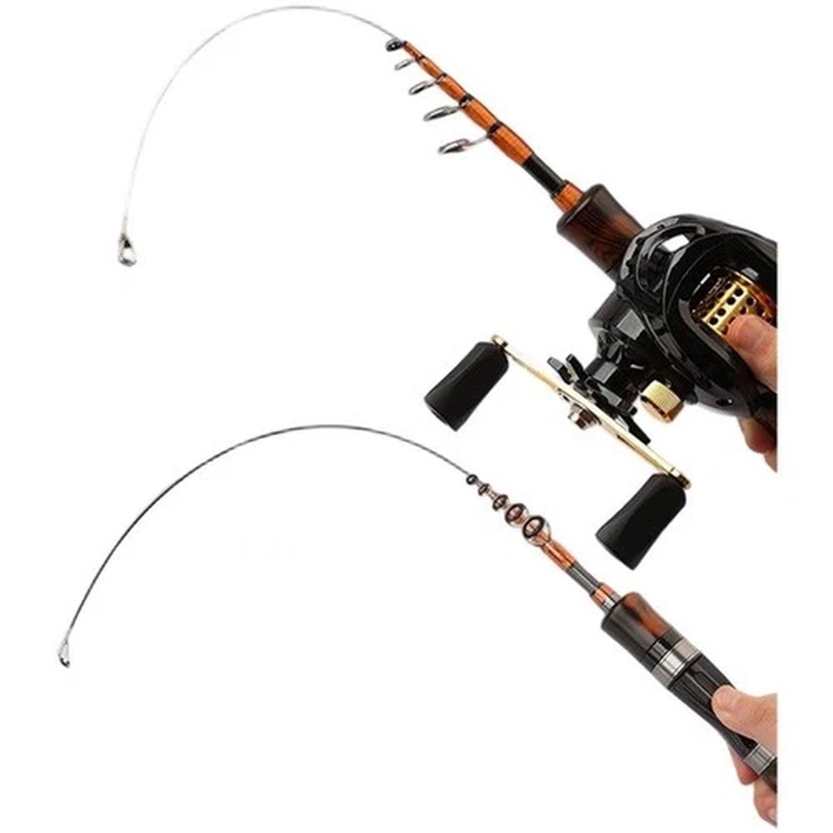 1 5m Telescopic Ultralight Fishing Rod Carbon Fiber Casting with Sound