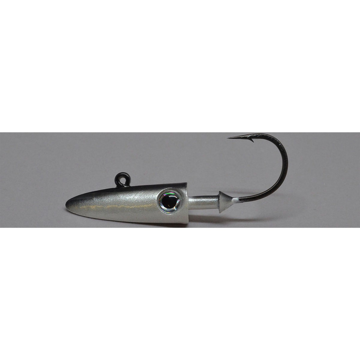RonZ (Lead) Painted Jig Head (Black/Silver)