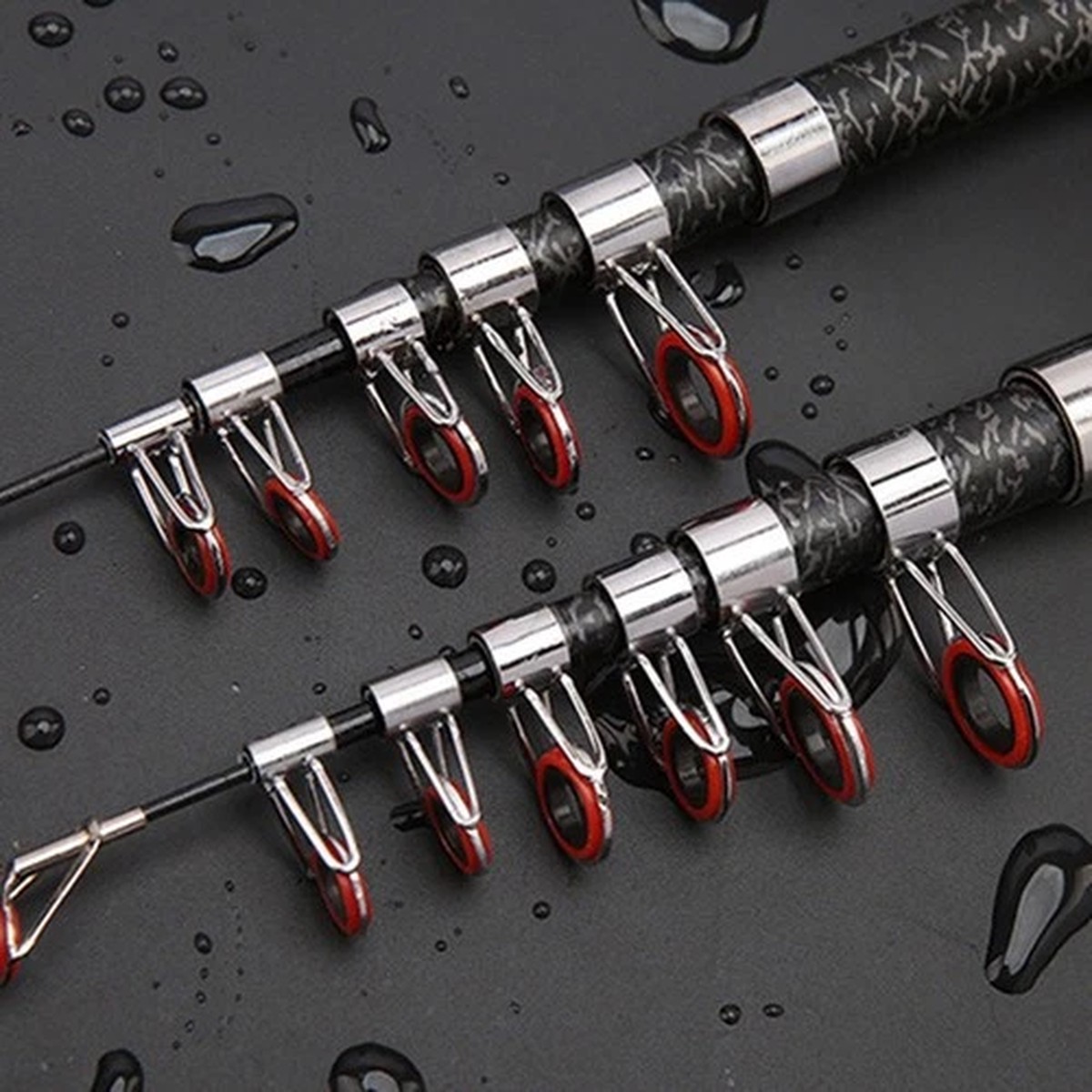 Telescopic Rod for Fishing 38cm Compact Size Available in 1 8m and 2 1m