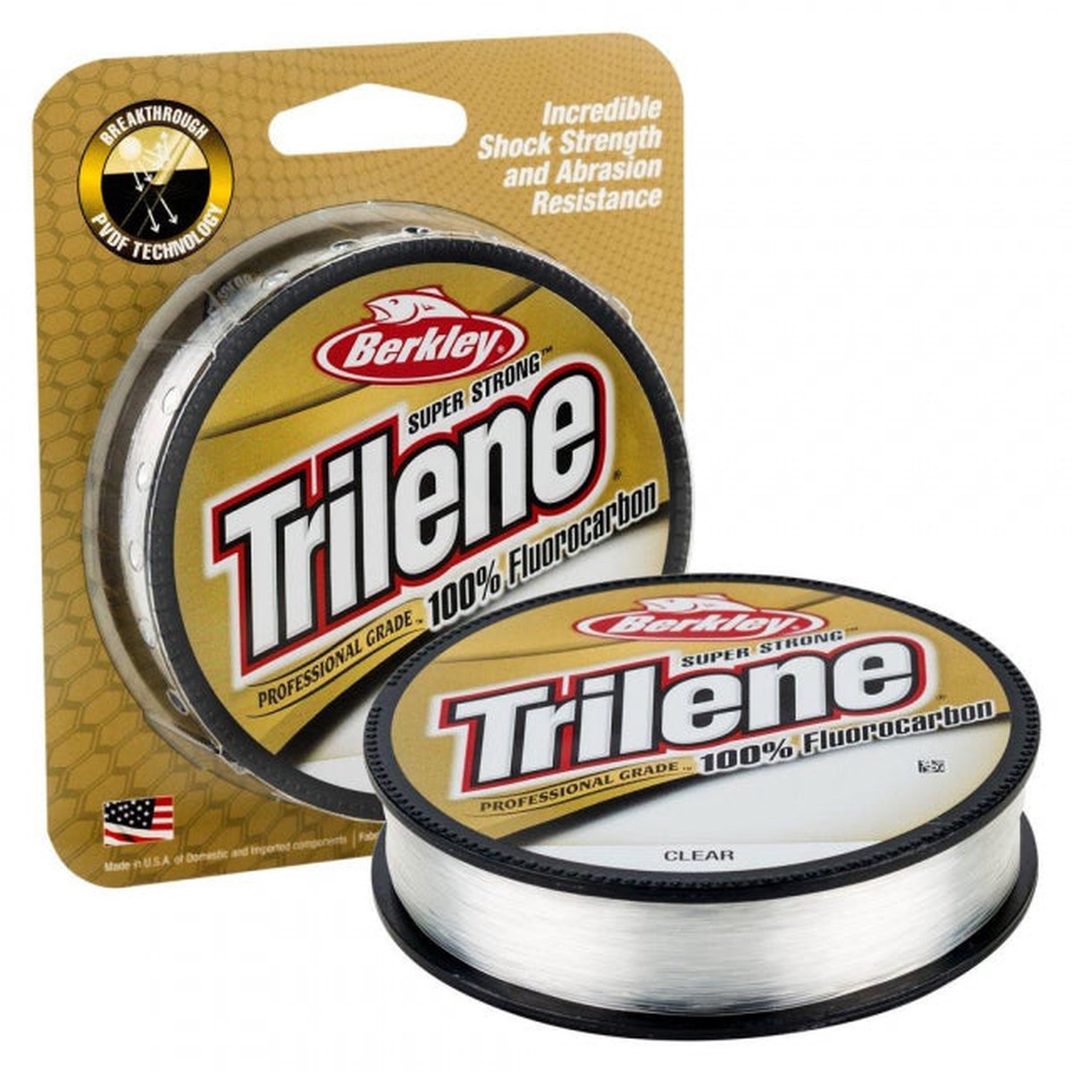Trilene 100% Fluorocarbon | 200yd | 182m | 10lb | 4.5kg | Model #TLFFS10-15