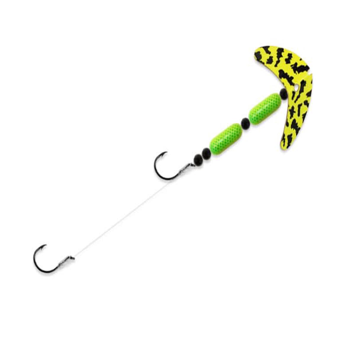 Cha Cha Crawler Size 4 Chartreuse Black Tiger/Chartreuse Green Scale