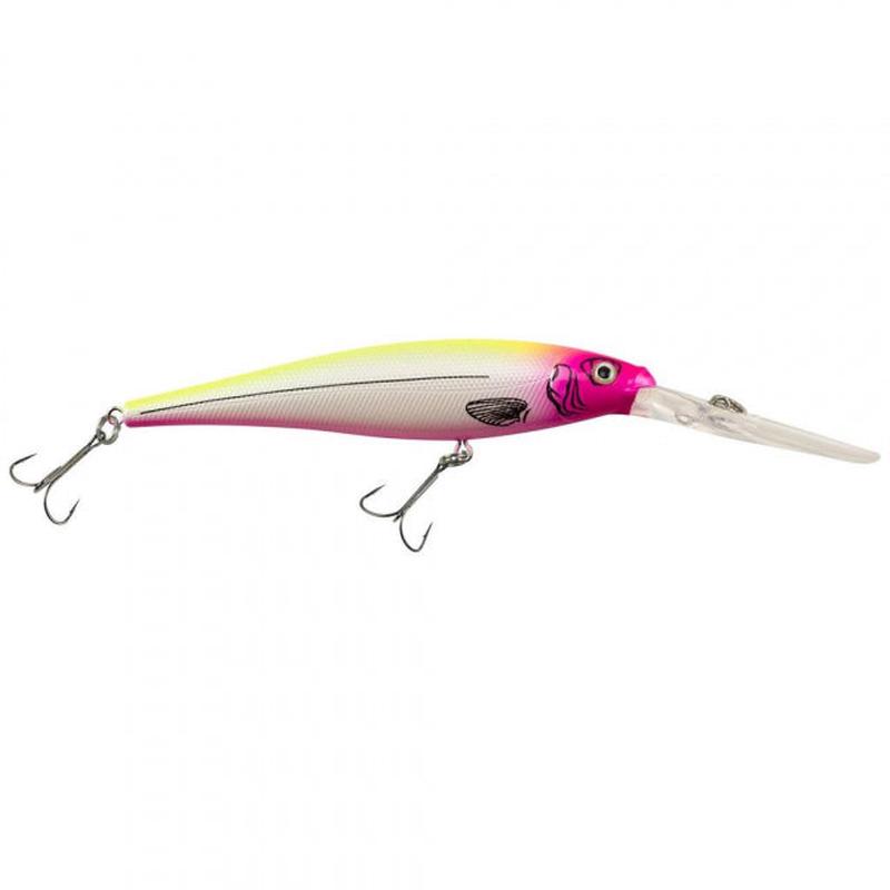Flicker Minnow | 1/4 oz | 3in | 7.5cm | 8 | 14'-17' | 4.3m-5.2m | Model #FFMN7D-PL