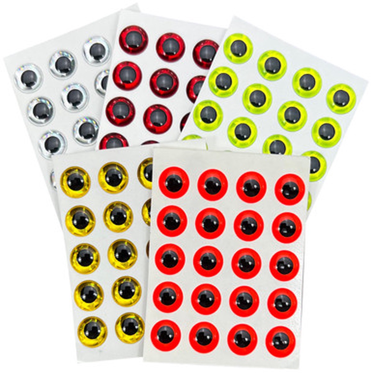 3-D Adhesive Lure Eyes - 1/8"