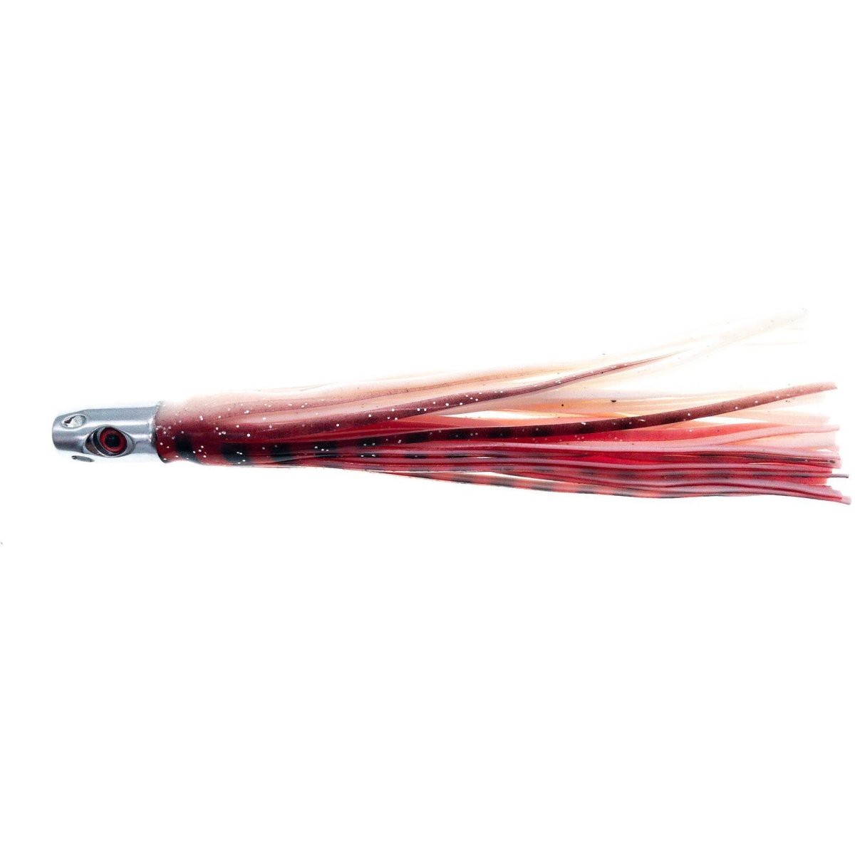 FAS PRO Offshore Chrome Tuna Jets w Cupped Heads Red 3D Eyes 5" 1.1 oz.