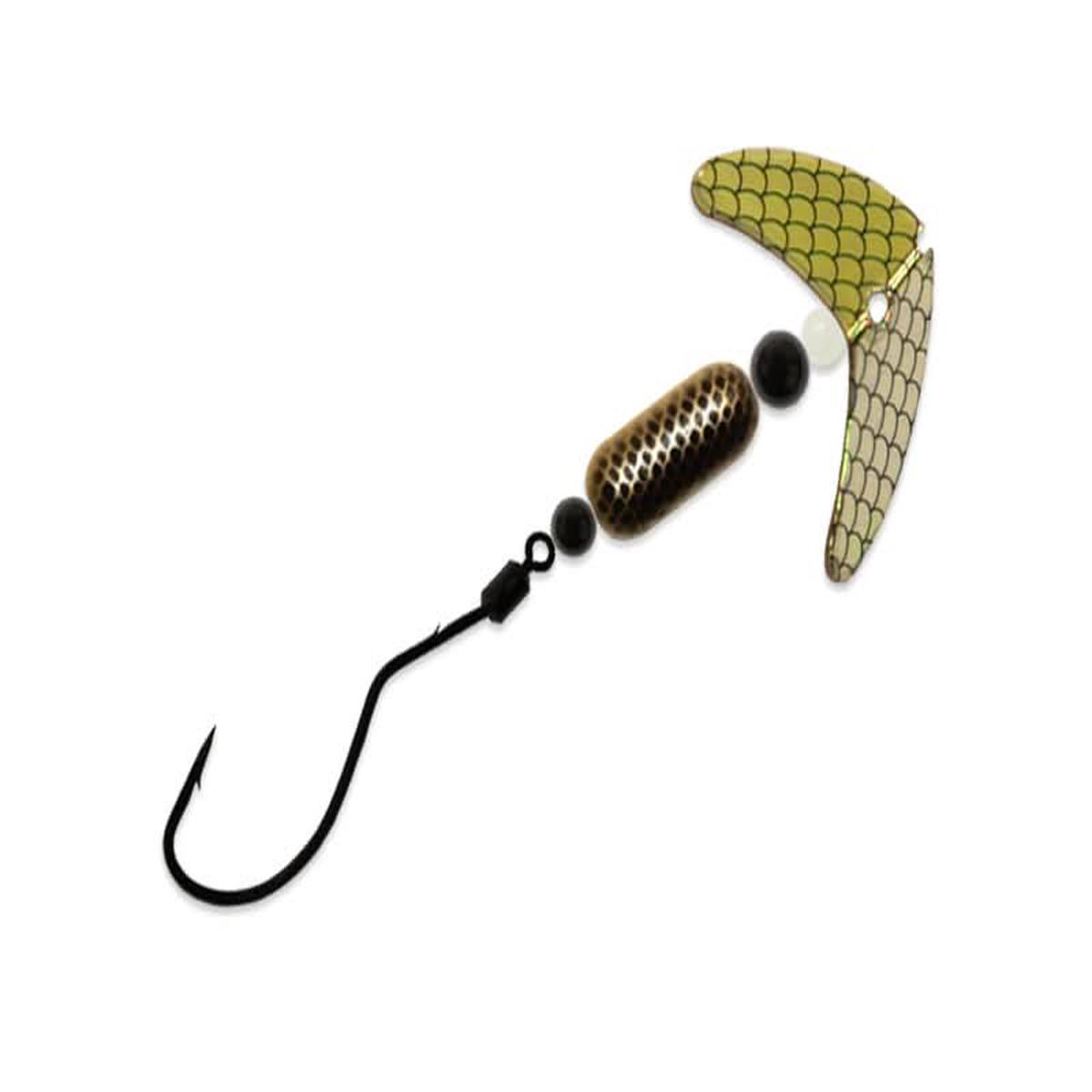 Smile Blade SpinDrift Walleye Size 1 Gold Mirror Black Scale/Gold Black Scale