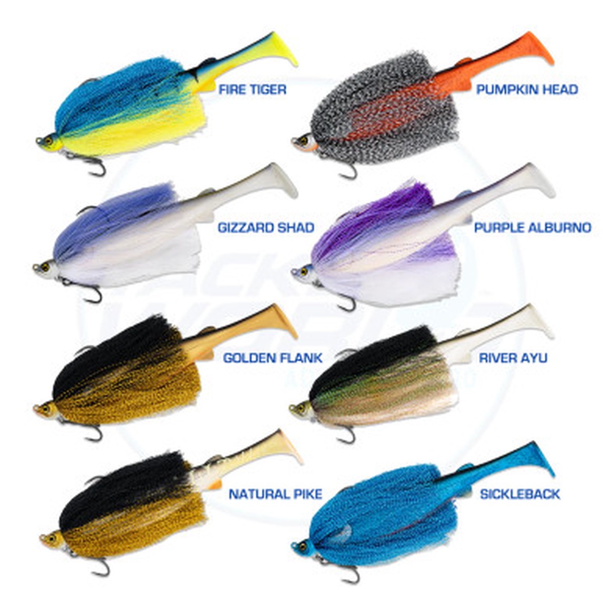 Spin Wright Fluffball Elite x Raijin Shad Fishing Lure 220mm