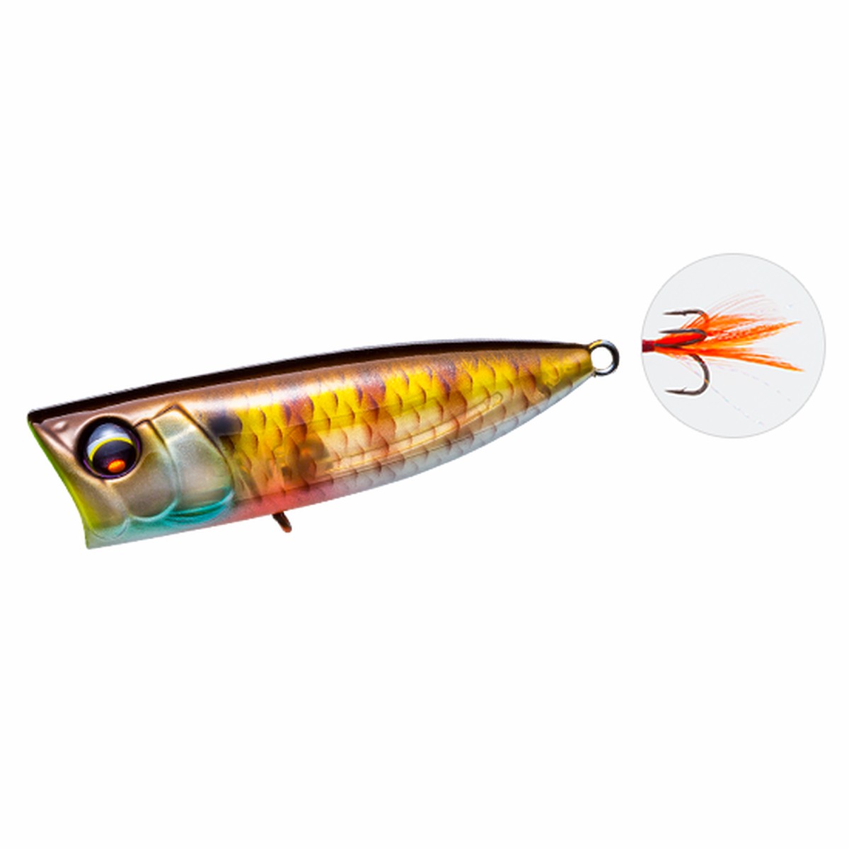 (PRICE w/o GST) - DUEL PRO POPPER R1600 / F / 70MM)