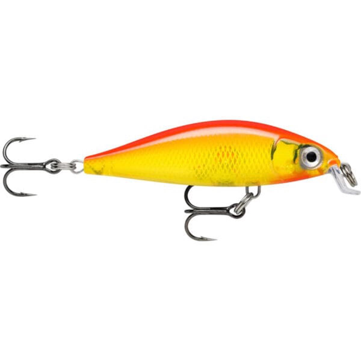 Rapala X-Light Minnow Slow Sinking 5cm Lure Gold Fluroscent Red