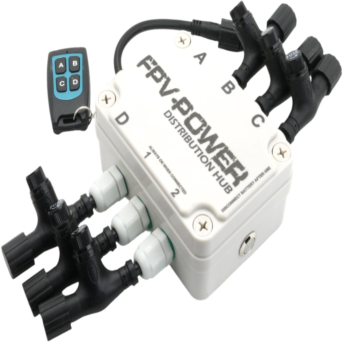 FPV-Power Distribution Hub - 6 Station Plug & Play Kit