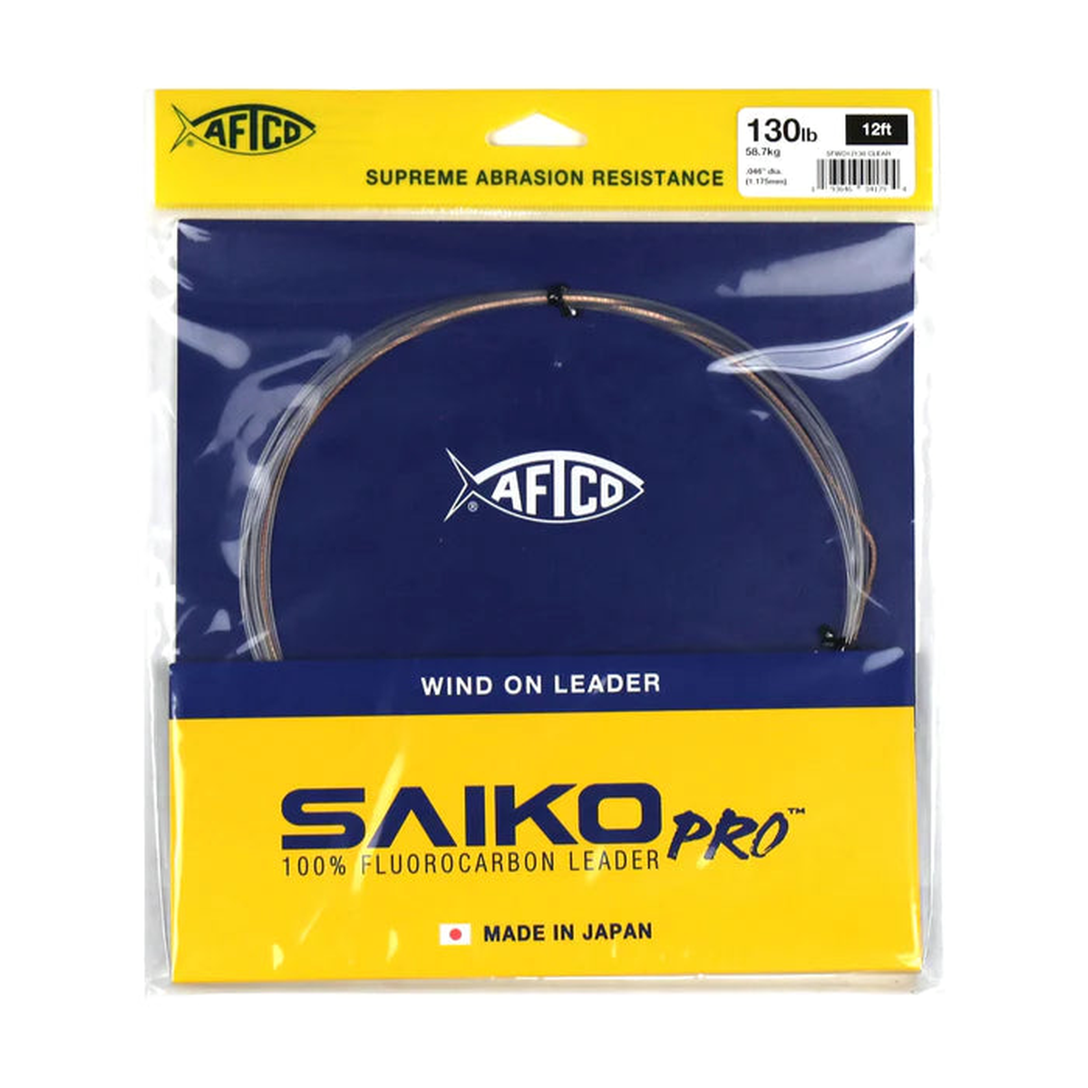 Aftco Saiko Pro Fluorocarbon Wind On Leader