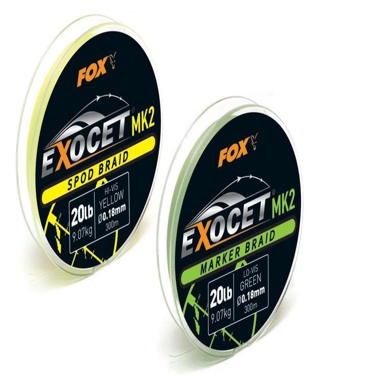 FOX EXOCET MK2 MARKER BRAID Green 20lb