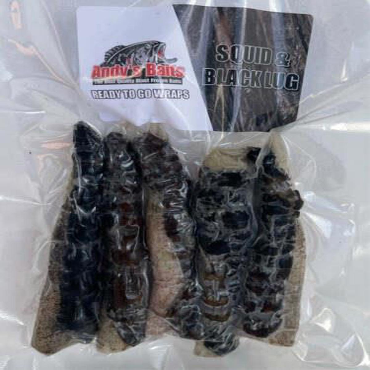 Andys Baits Frozen Squid & Black Wrap