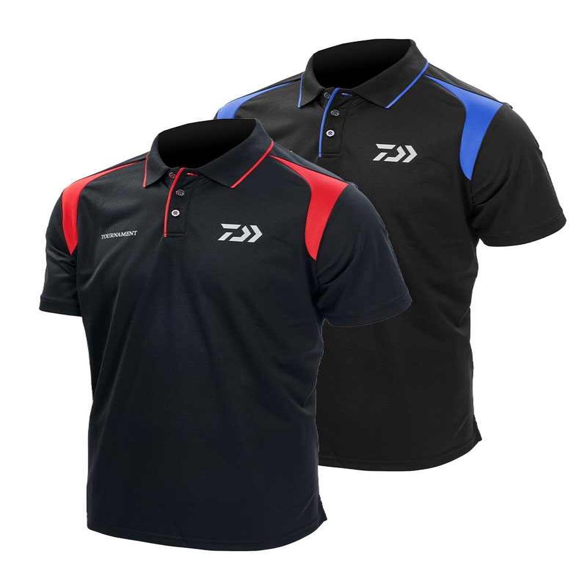 Daiwa Tournament Polo Red Black