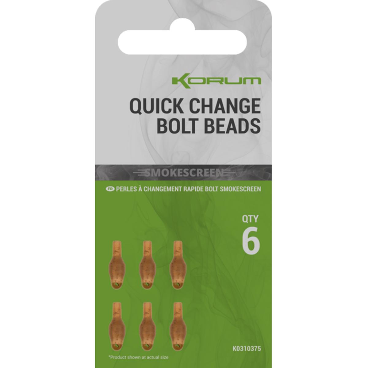 Korum Smokescreen Quick Change Bolt Beads