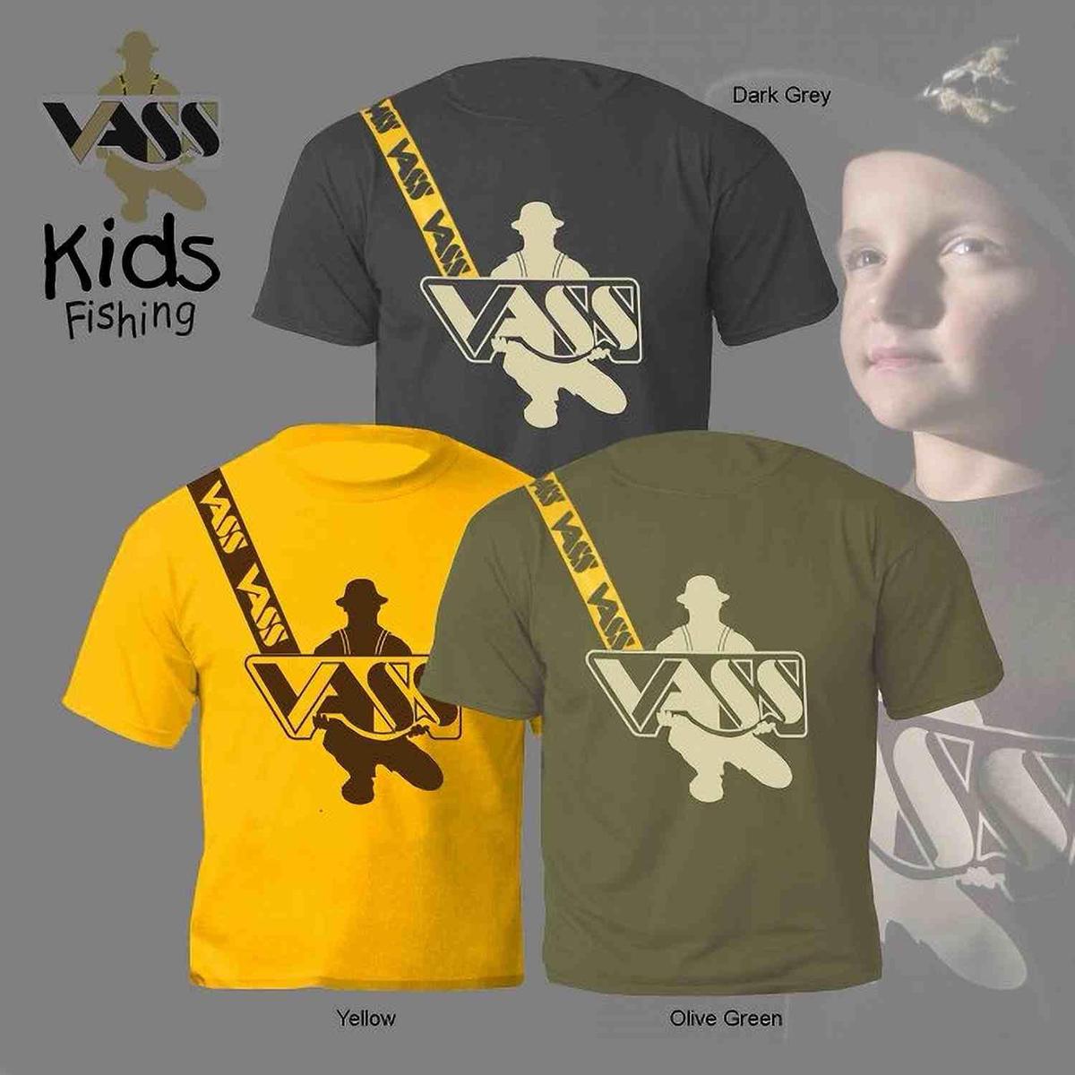 Vass Child/Junior Logo Printed T- Shirt w/Strap - Dark Grey
