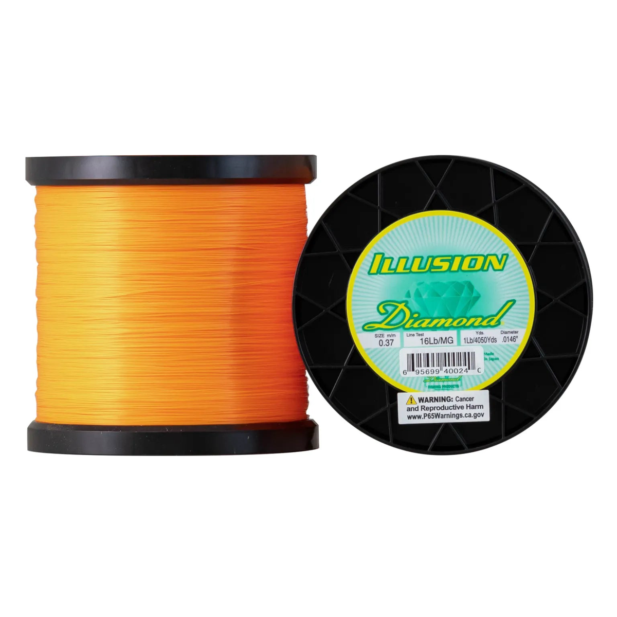 Diamond Illusion Co-Polymer Monofilament Line - 1 lb. Spool - 16 lb.- 4050 yd. - Hunter Orange