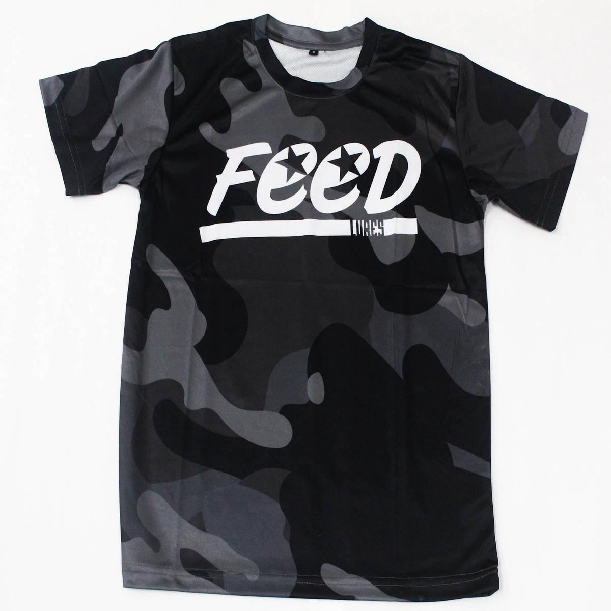 Feed T-Shirt Dry Fit Short Sleeve Size XXL Dark Grey Camo (2158)