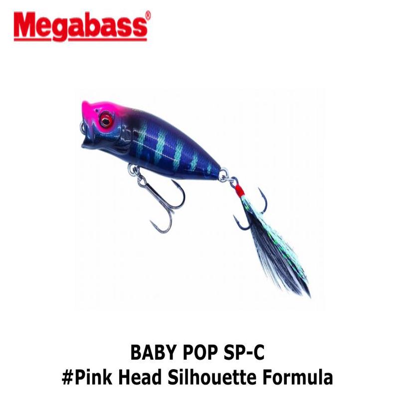 Megabass BABY POP SP-C #Pink Head Silhouette Formula
