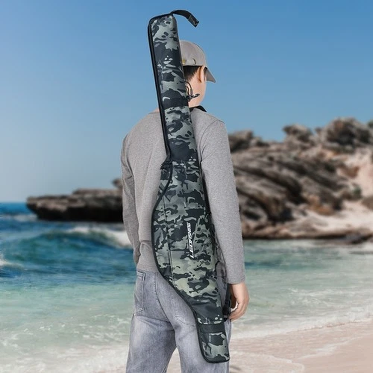 Waterproof Fishing Gear Organizer Adjustable Shoulder Straps and Large Opening