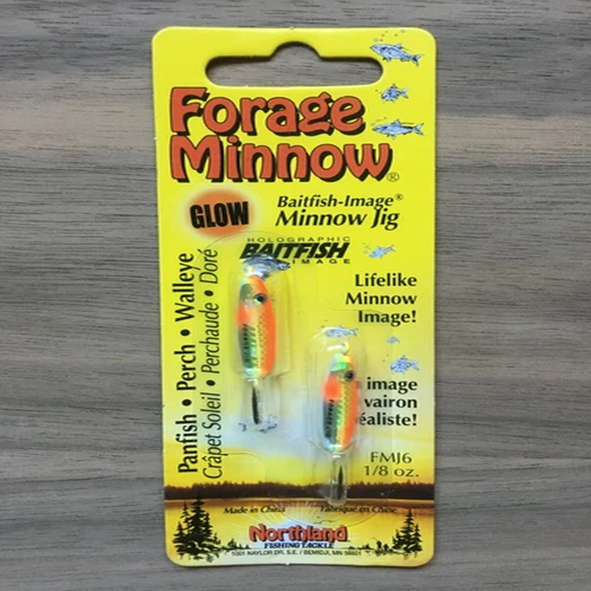 Northland Fishing Tackle - Forage Minnow Jig - Super-Glo Chub - 1/8 oz.