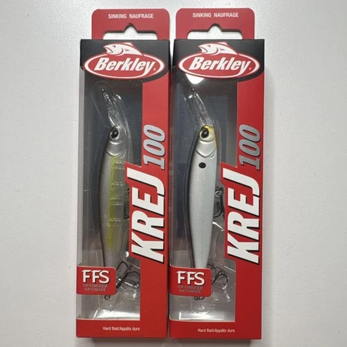 2 - Berkley Krej 100 FFS Jerkbaits Stunna Shad & Stealth Shad Brand New