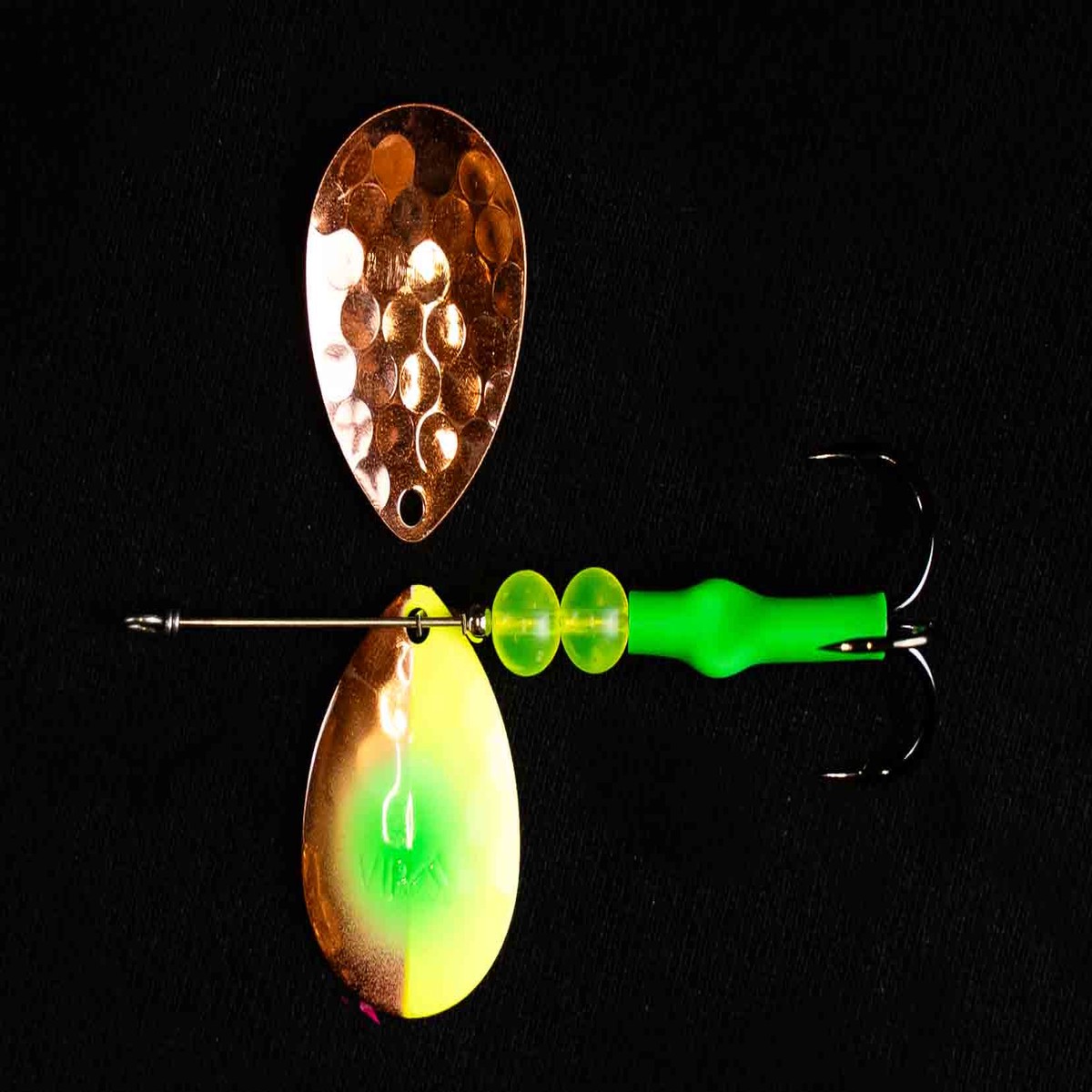 #4.5 Colorado "Copper Grinch" Salmon Spinner (single spinner)