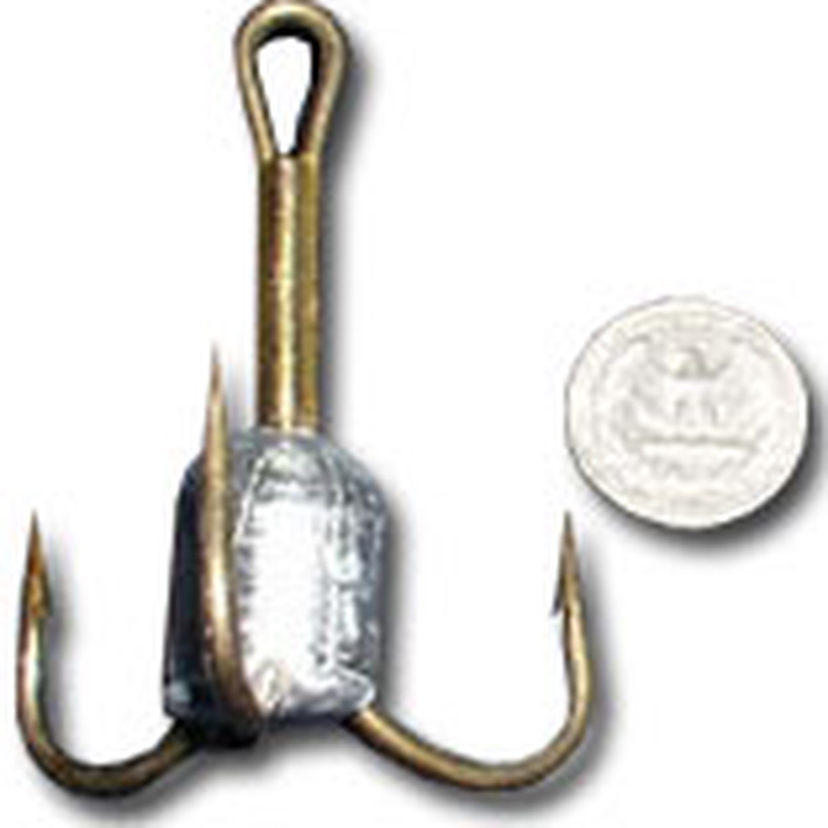 Treble Hooks 3551; Size 7/0 Weighted snag hook, Box of 10