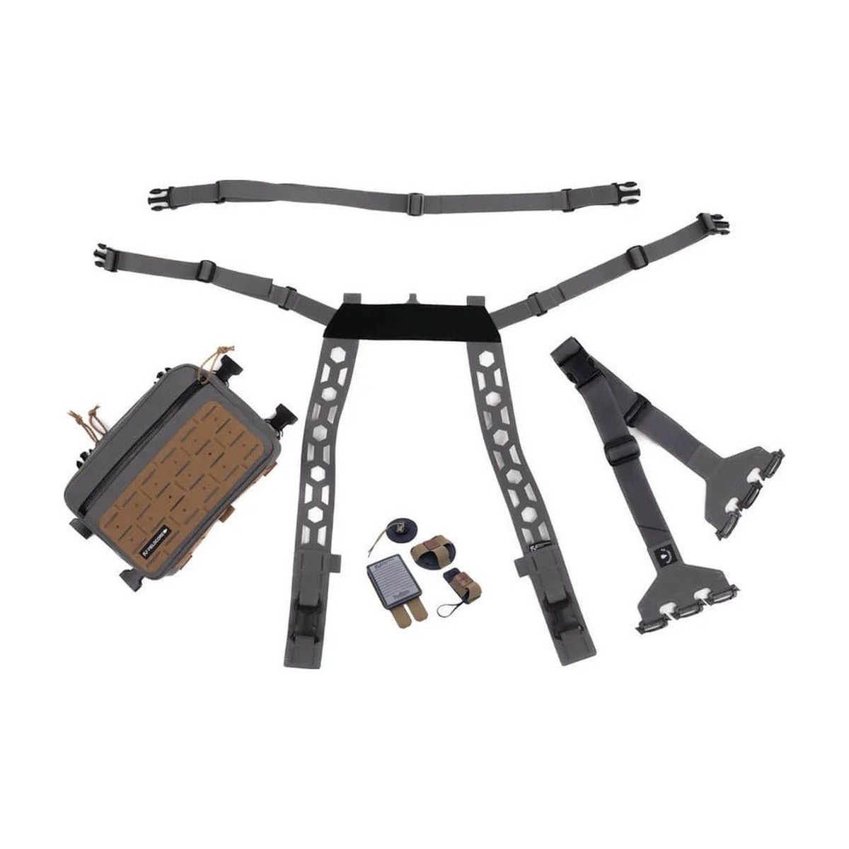 Scout Chest Rig Angler Essentials System - Wolf Grey