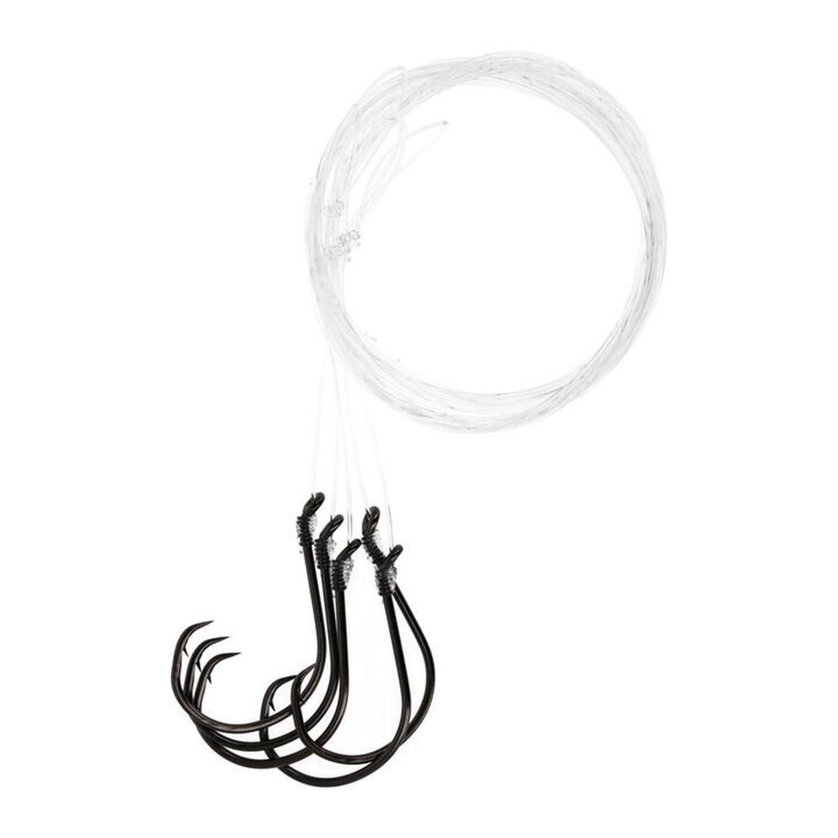 Eagle Claw L800C2 Striper Inline Circle Octopus 36" Snelled Hooks 5pk