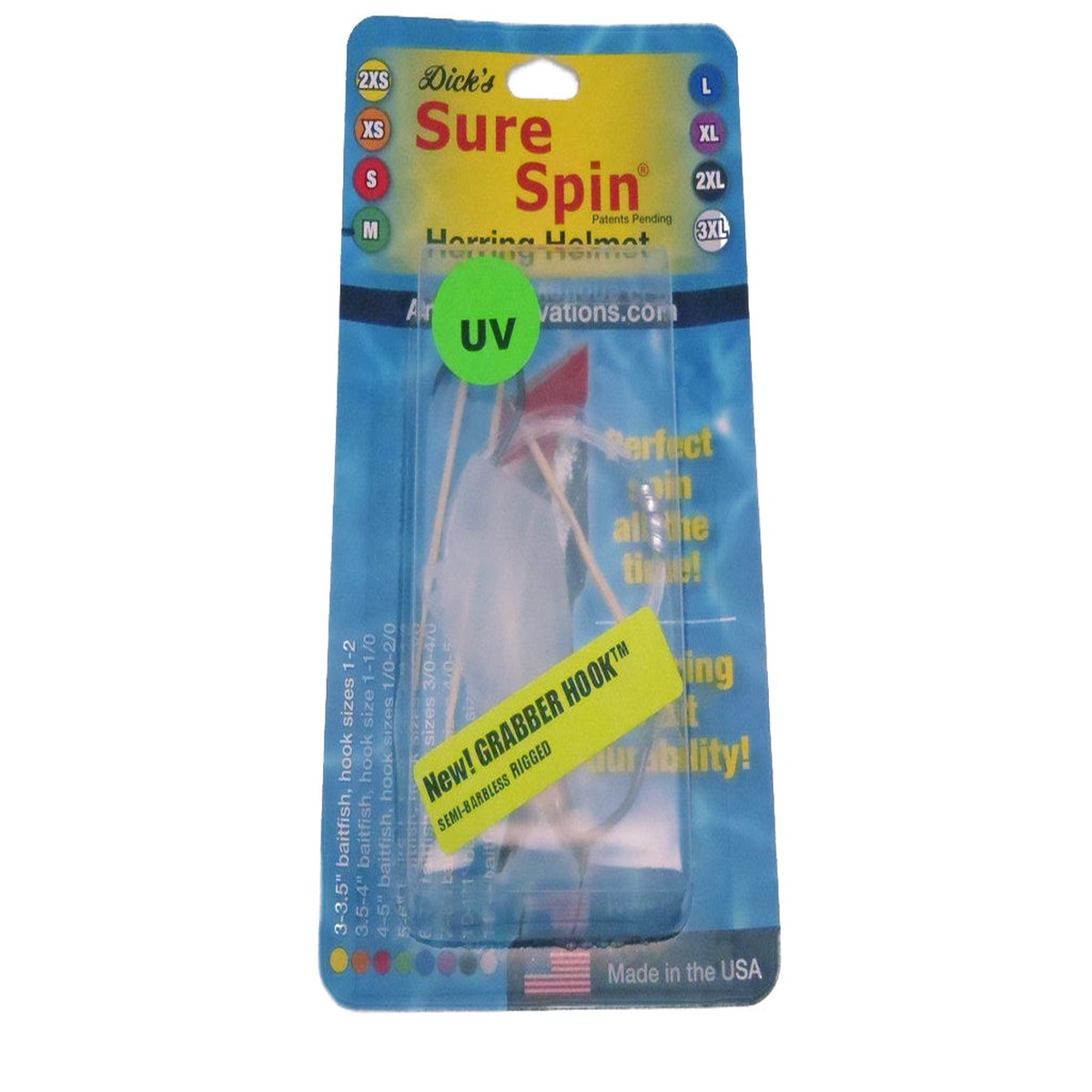 Angler Innovations Dick's Sure Spin Pre-Rigged Bait Fish Helmet